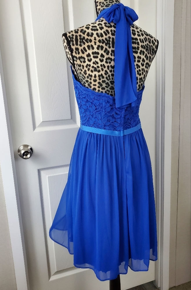 David's Bridal Lace Halter Dress - Picture 9 of 14